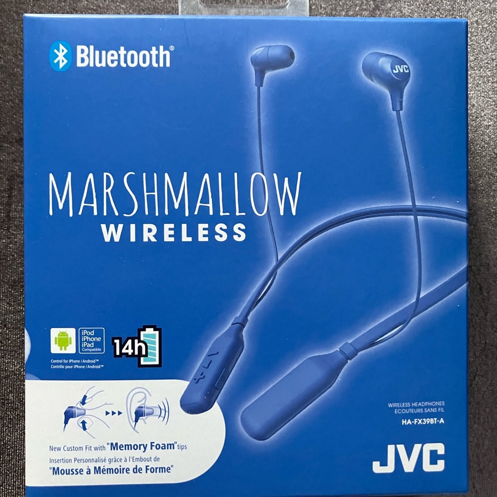Brand New Marshmallows JVC Wireless Headphones